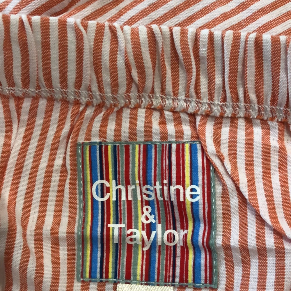 NWT! - CHRISTINE & TAYLOR 100% Cotton Pinstripe Halter Top - Picture 3 of 9